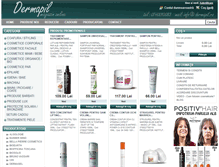 Tablet Screenshot of dermapil.ro